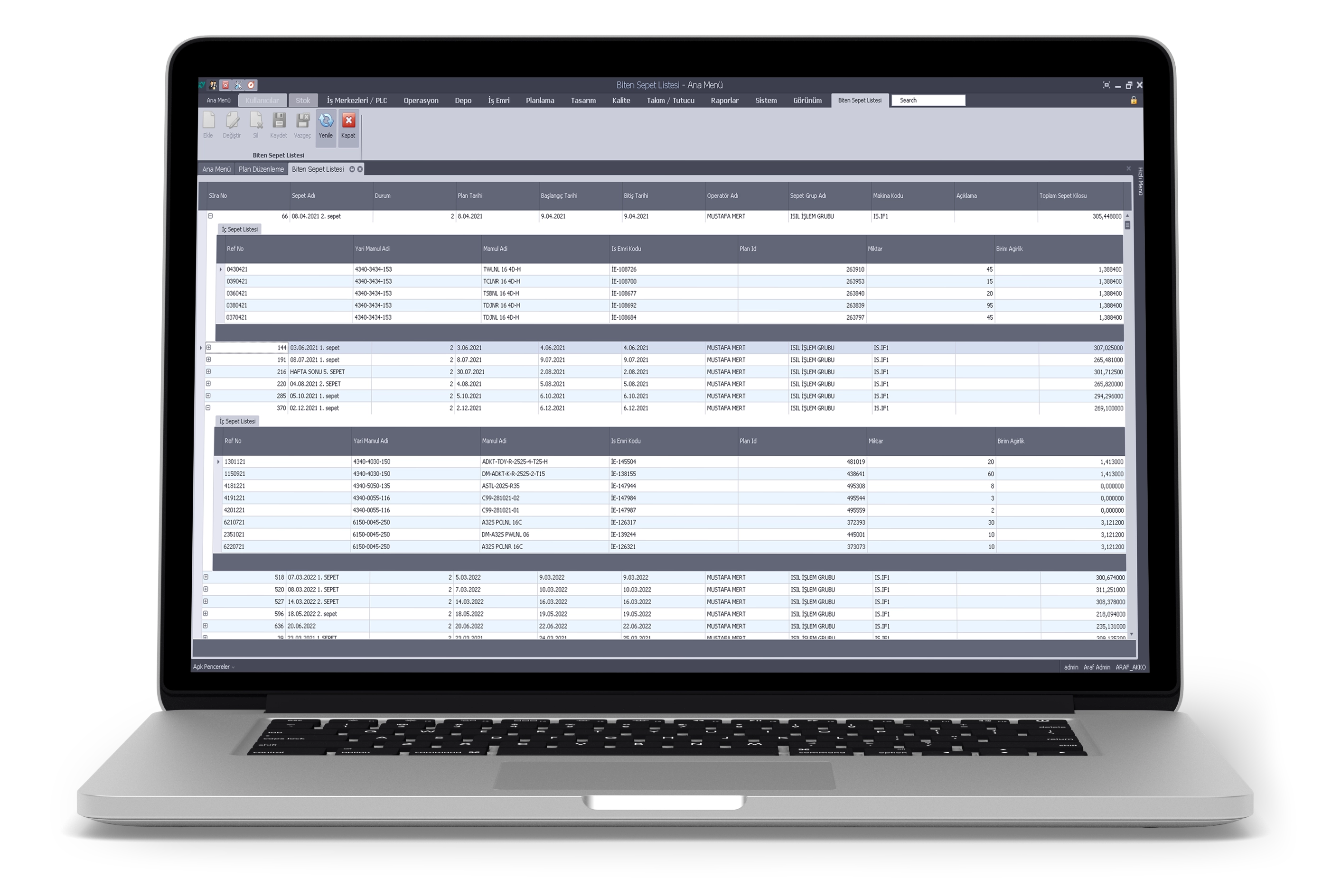 Montaj & Paketleme  Modülü